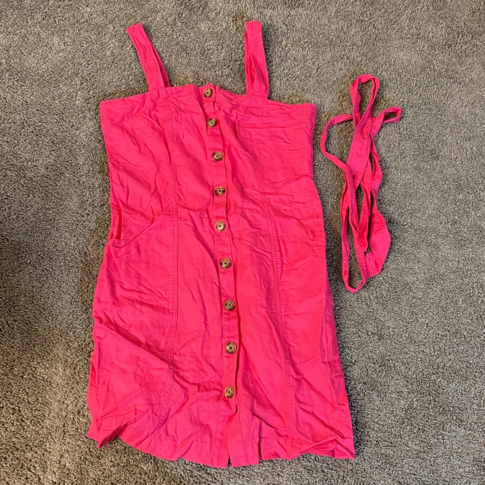 LOFT Petite Hot Pink Dress